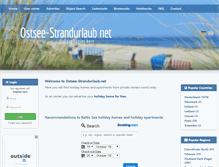 Tablet Screenshot of ostsee-strandurlaub.net